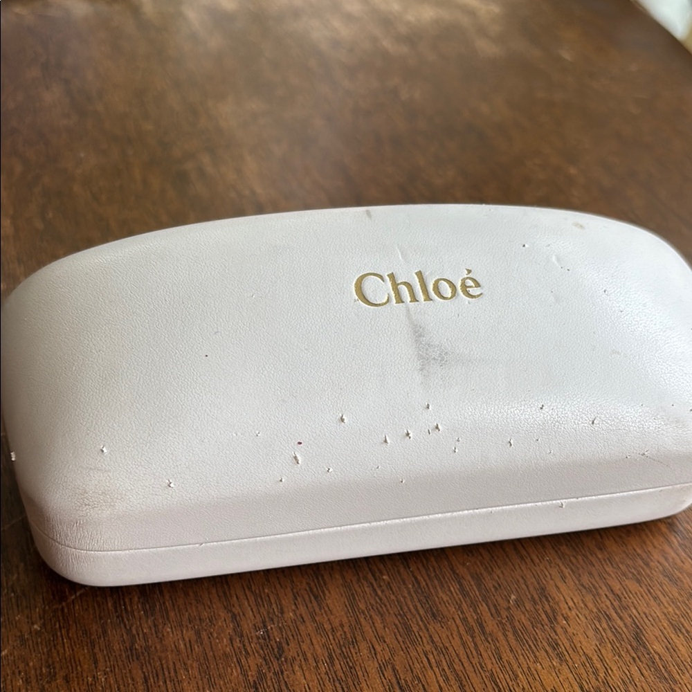 Chloé Cream Eyeglass Case
